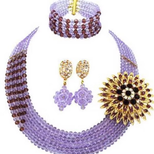 Maya Crystal Beaded Necklace