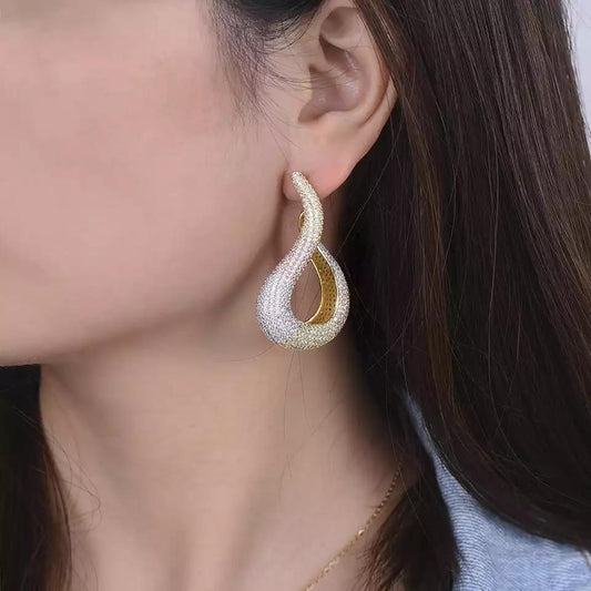 Janekelly water drop Earring