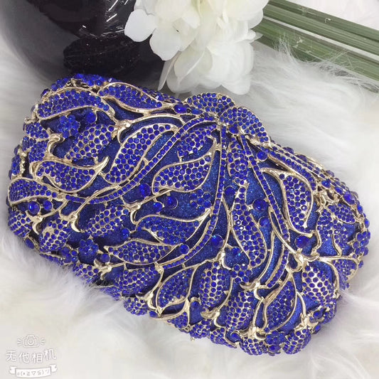 Blue Leaves Purse