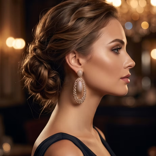 Tear Drop Statement Earrings