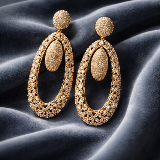 Tear Drop Statement Earrings