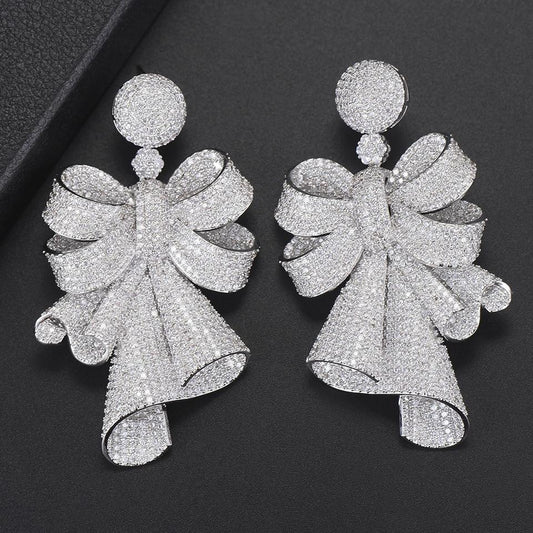 Unique Bowknot Zirconia Earring