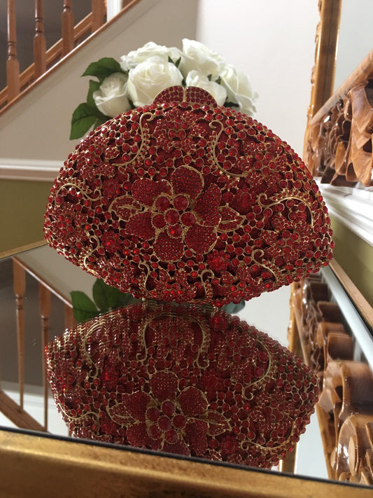 Glitter Rose flower purse