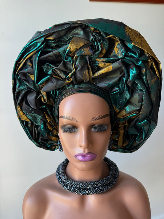 African Auto Gele / Ready made Gele / Bridal Auto Gele / African Ladies Auto Gel