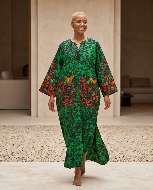 African Ankara Print Kaftan