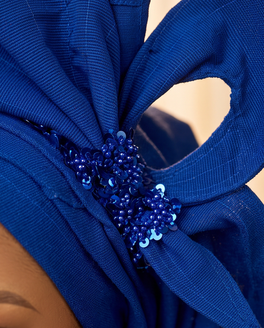 Ready To Wear Blue Rich Anutie Auto Gele