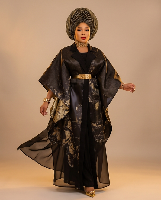 African Damask Boubou Kaftan