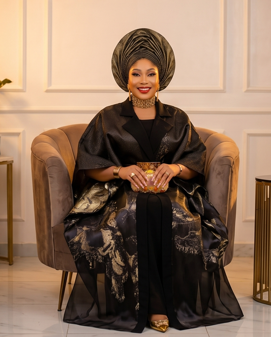 African Damask Boubou Kaftan