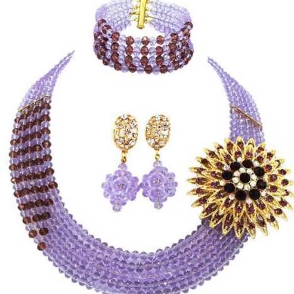 Maya Crystal Beaded Necklace