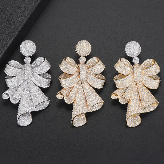 Unique Bowknot Zirconia Earring