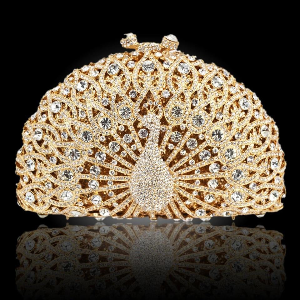 Peacock Clutch purse