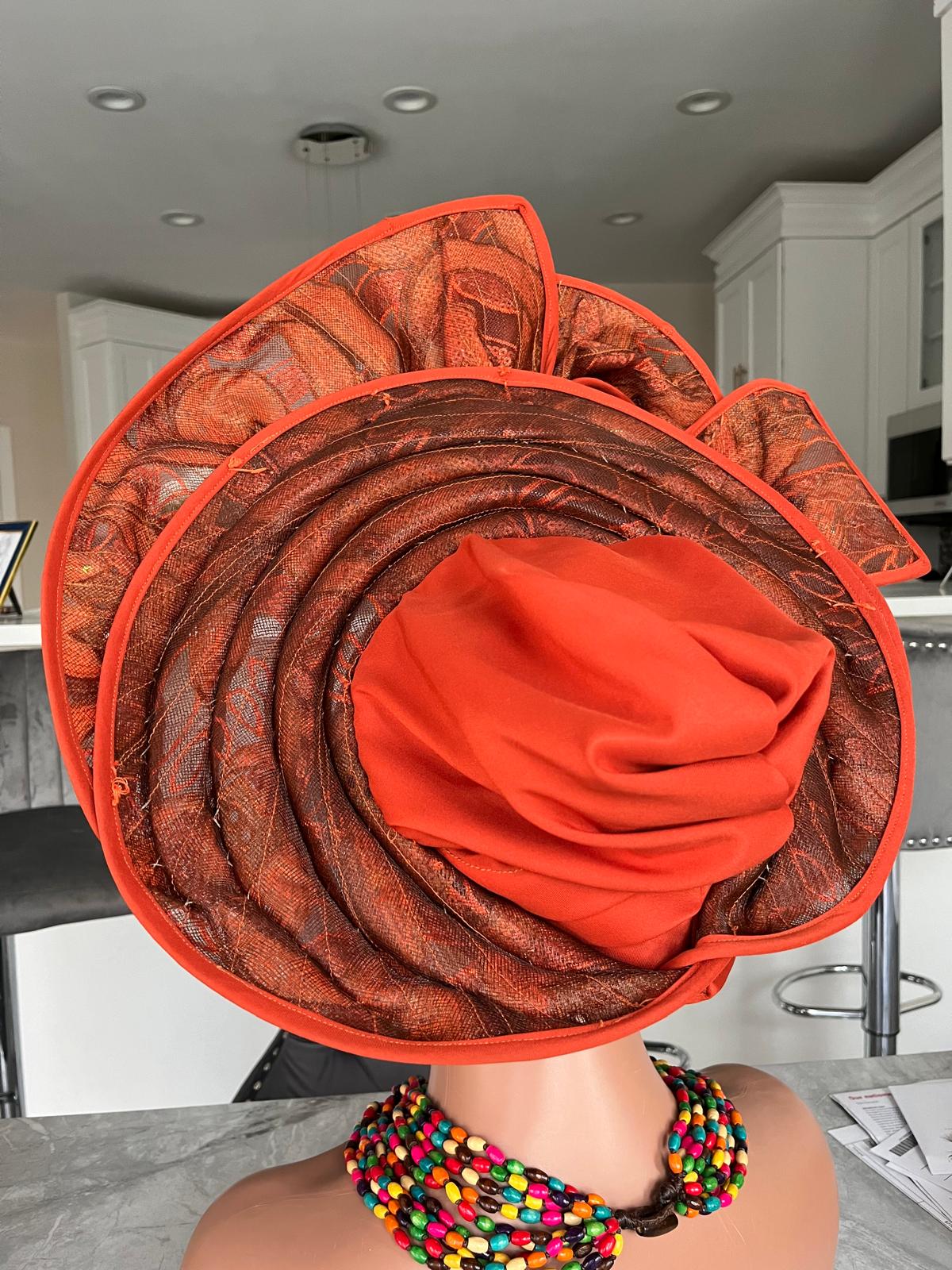 Beautiful Ready made Gele / Bridal Auto Gele