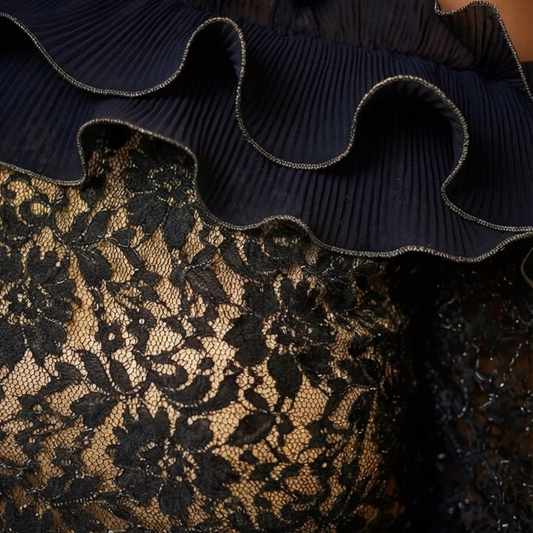 Fancy Bella Lace Dress, Corset Lace Evening Gown