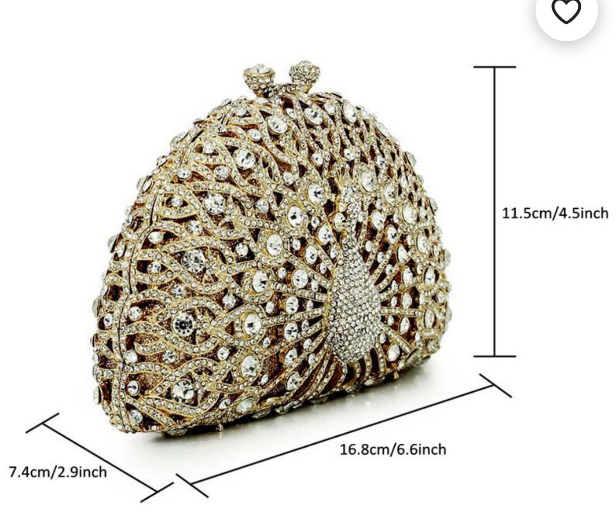 Peacock Clutch purse