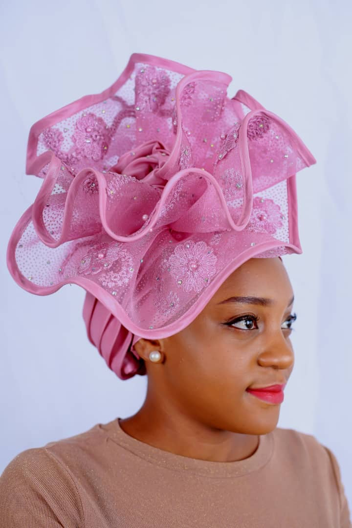 Rose fascinator Turban