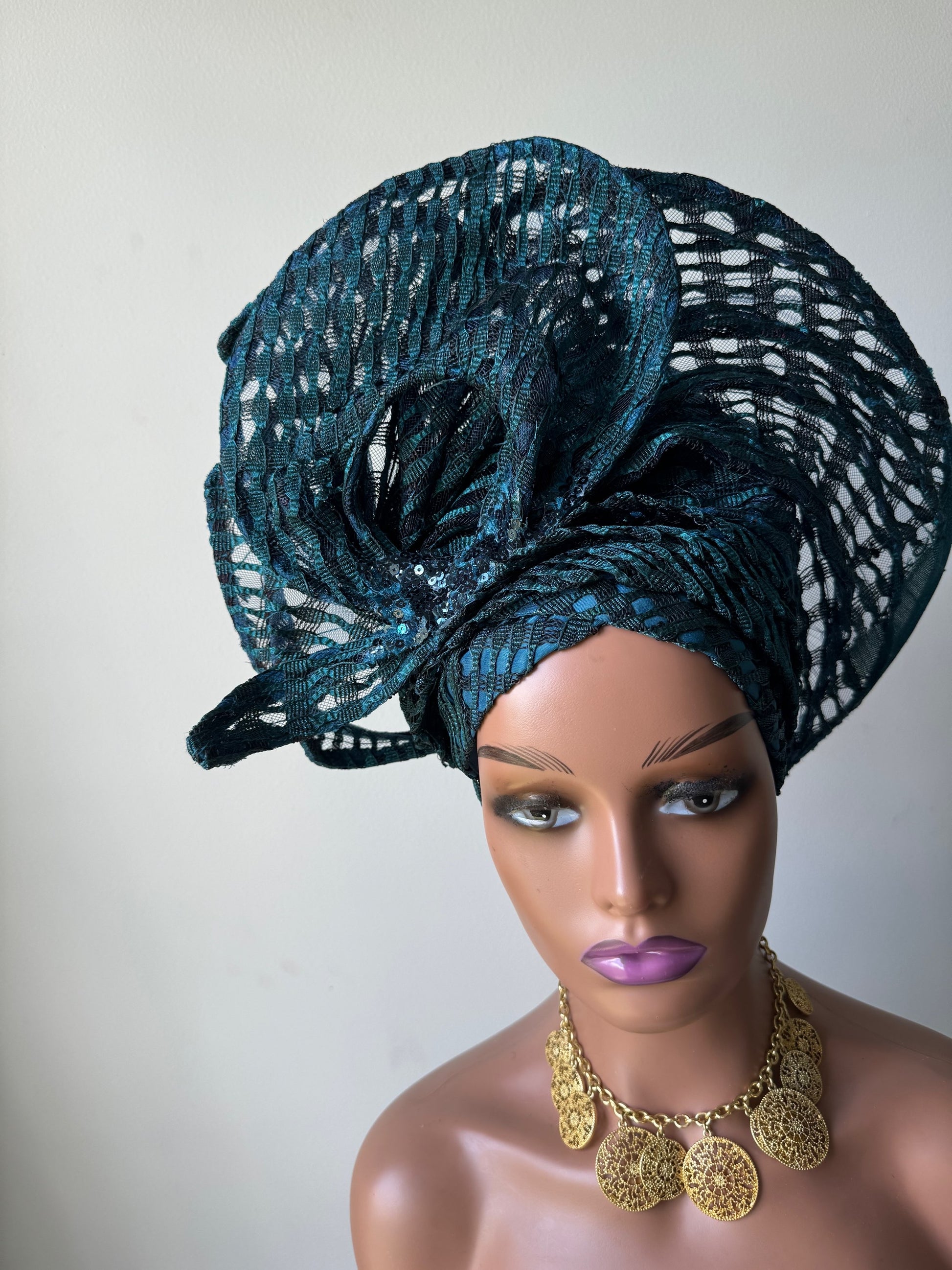 Graceful Net Auto Gele / Unique Headtie
