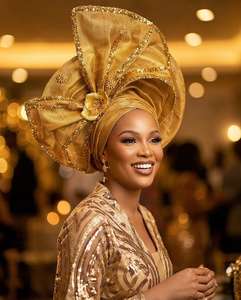 Aso Oke Auto Gele