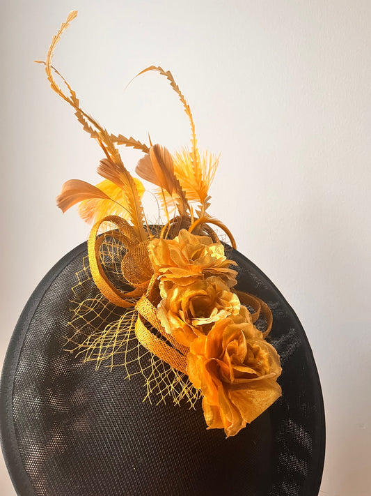Black Gold Fascinator