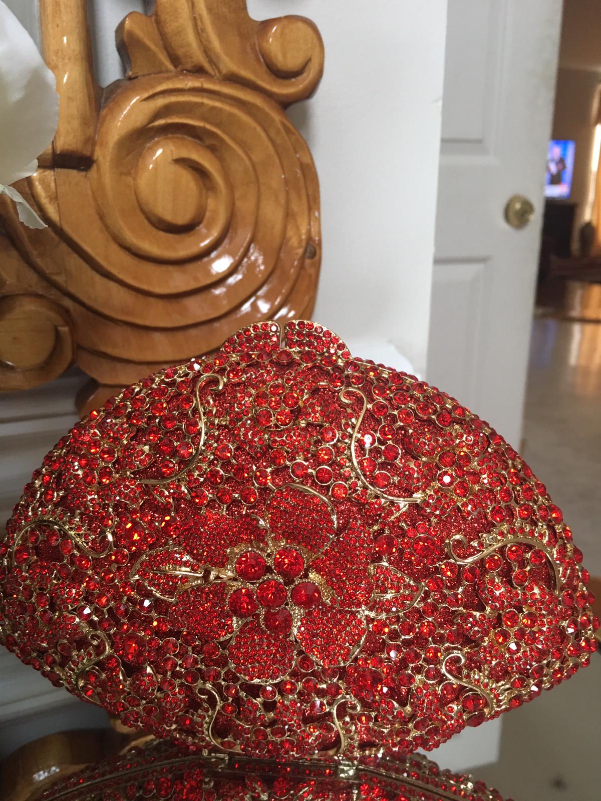 Glitter Rose flower purse