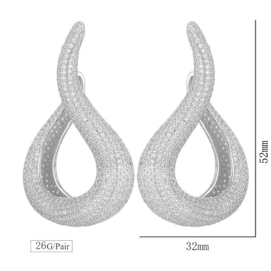 Janekelly water drop Earring