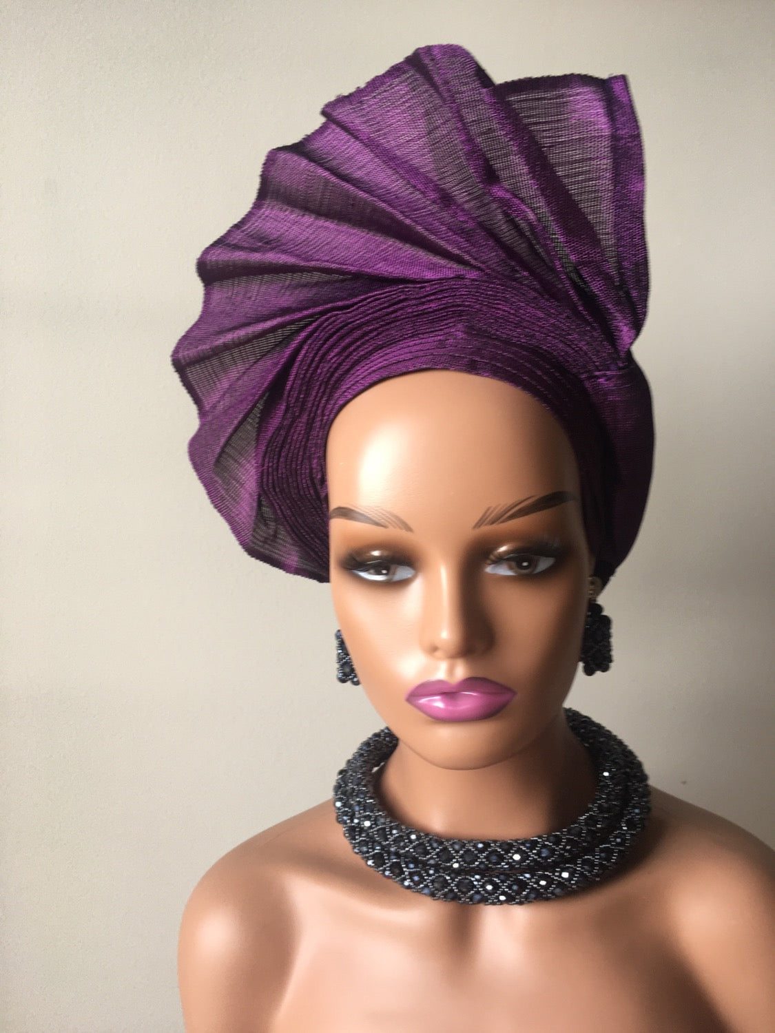 African Auto Gele Asoke / Pre - tie Gele /
