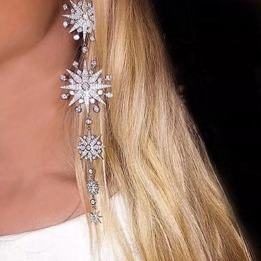 Wedding Starts Teardrop Earrings