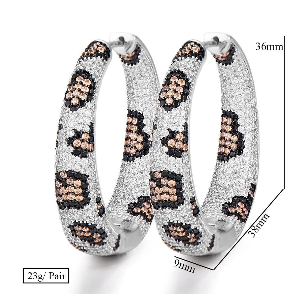 Vikki Leopard  Earring