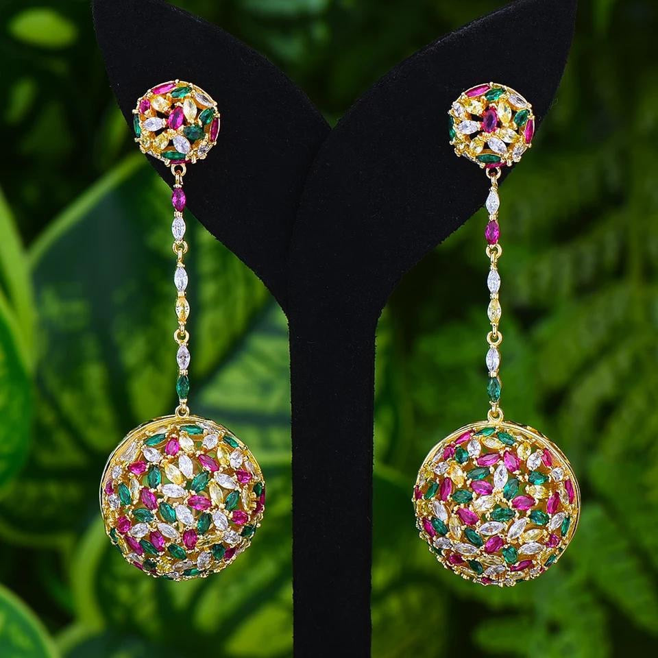 Jade Big Drop Earring