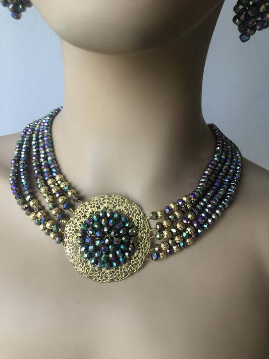 Crystal beads necklaces Sets