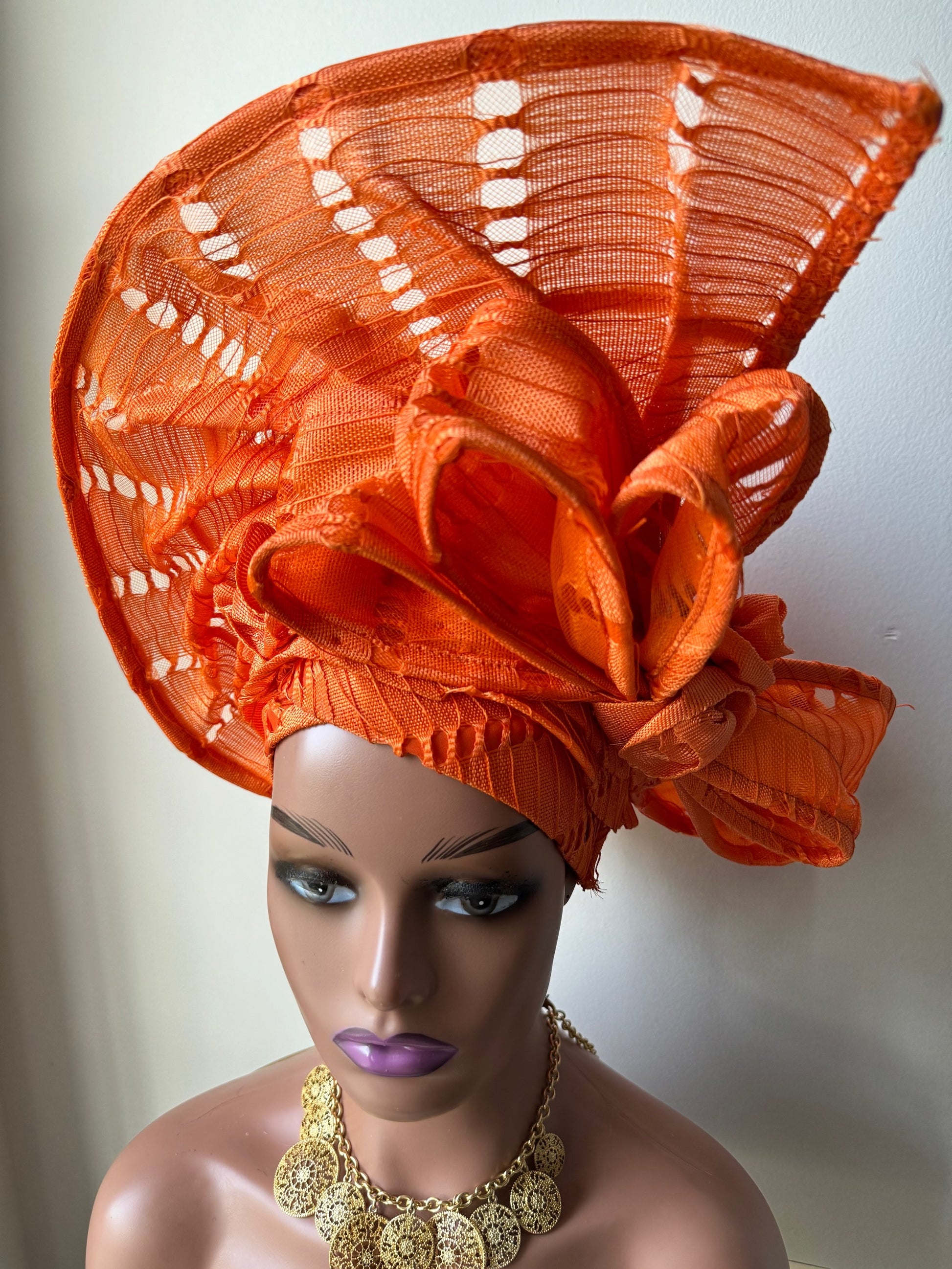 Dora Auto Gele / Wedding  Gele / Asoke Net Gele