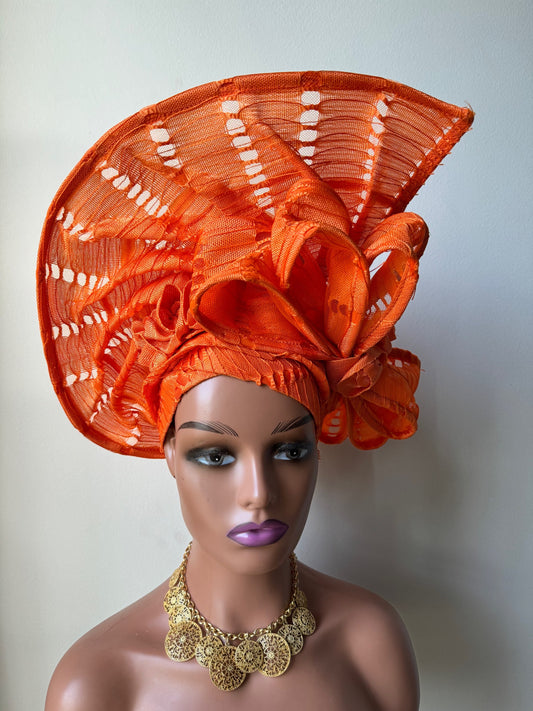 Dora Auto Gele / Wedding  Gele / Asoke Net Gele