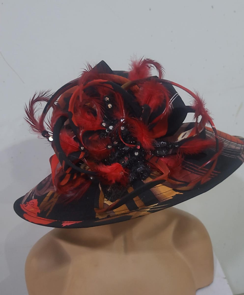 Women’s fancy Hat. Horse Ride Hat. Derby BigHat / Wedding Hat / Church full Hat 
