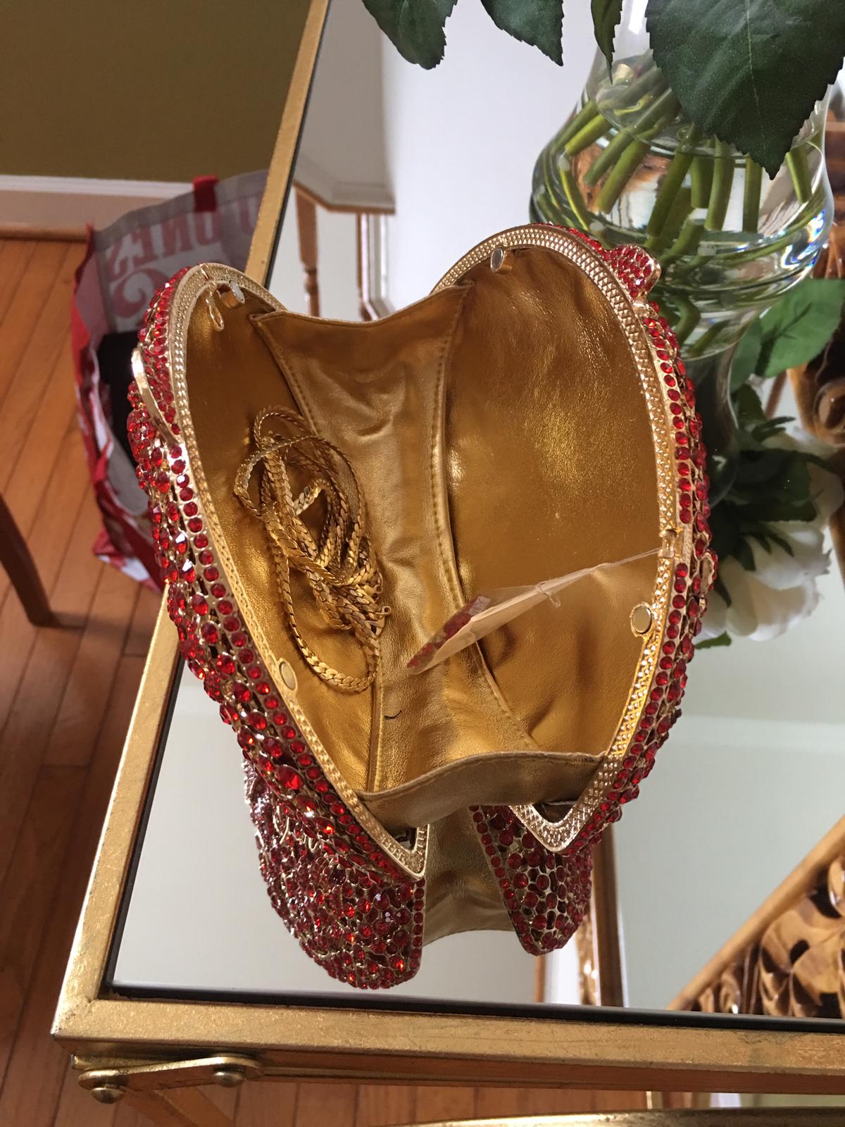 Glitter Rose flower purse