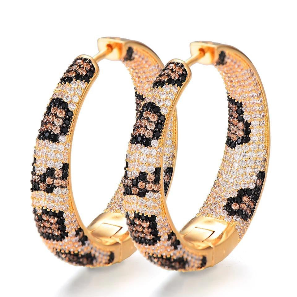 Vikki Leopard  Earring