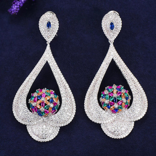 Colorful BallJewel Earrings