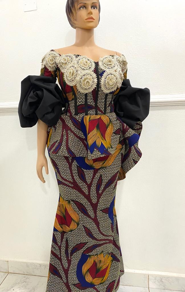 Chic Ankara Gown