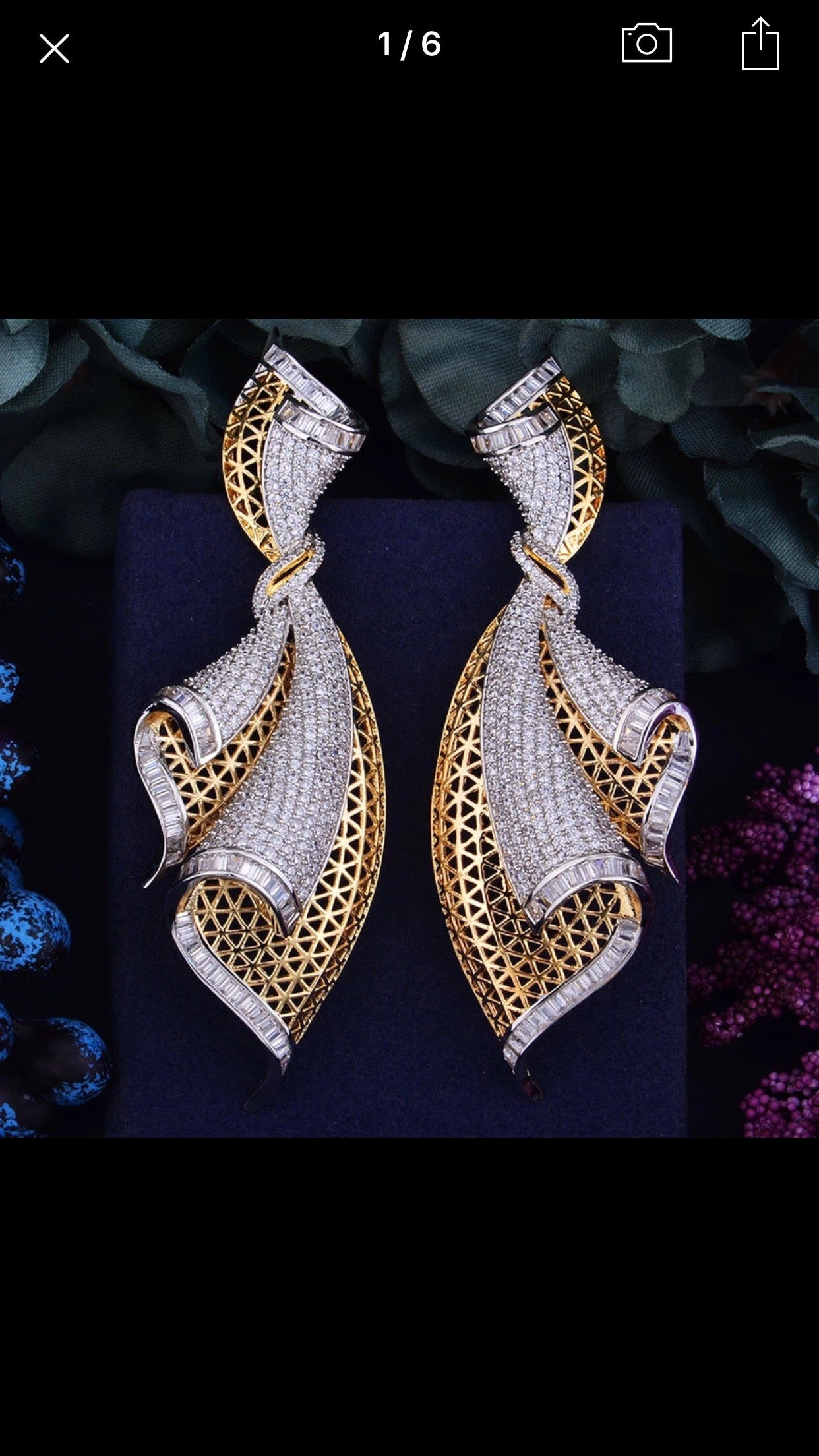 Netted Ribbon Earrings