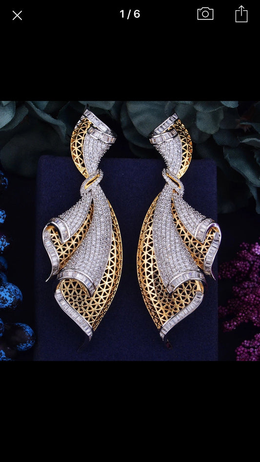 Netted Ribbon Earrings
