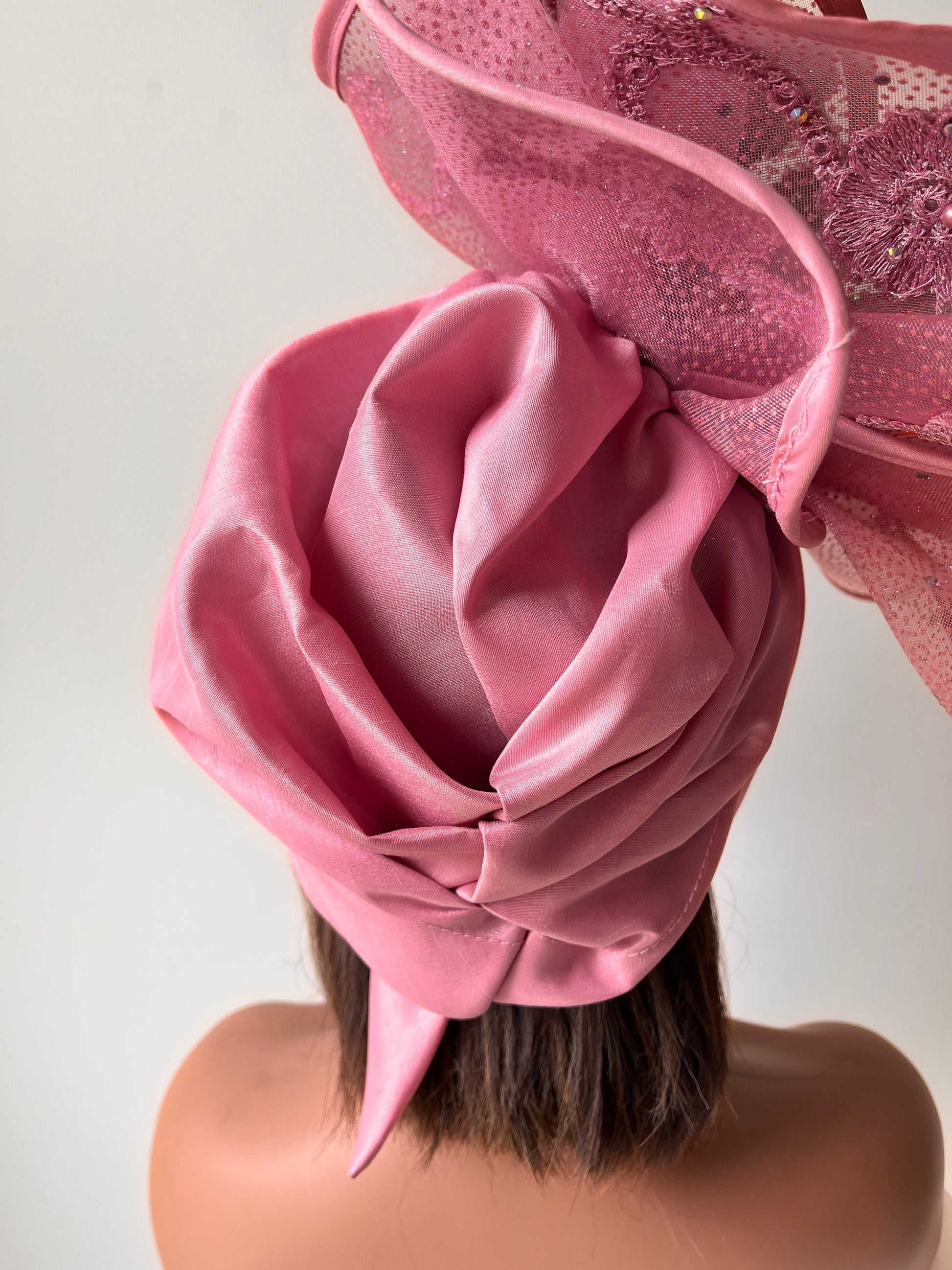 Rose fascinator Turban