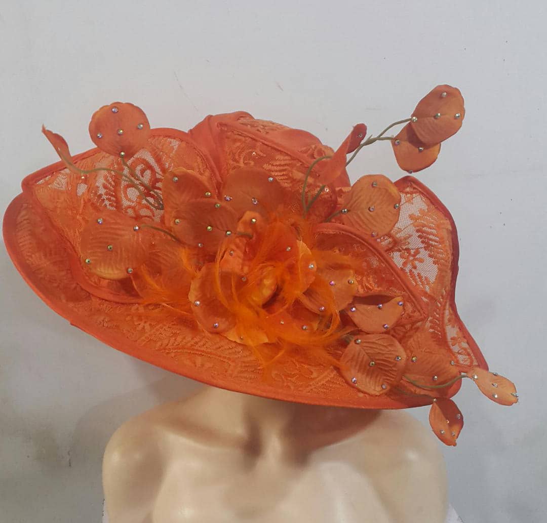 Orange Elegant Hat
