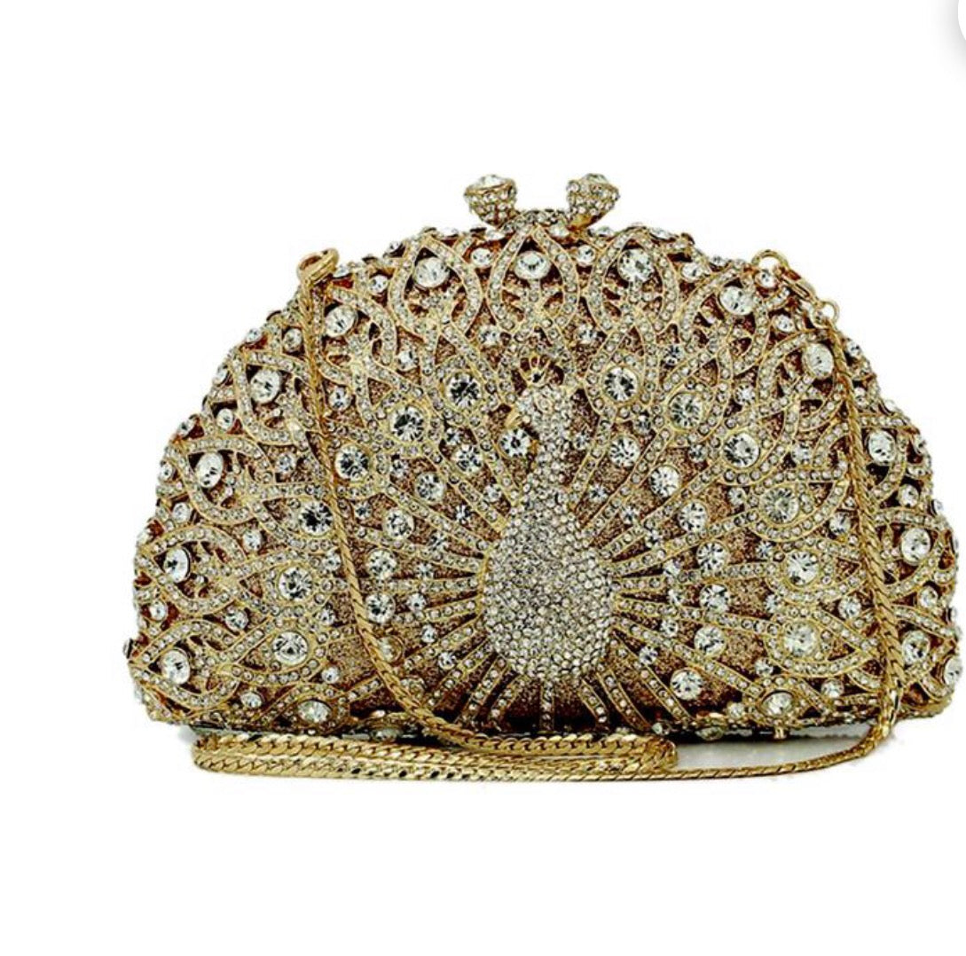 Peacock Clutch purse