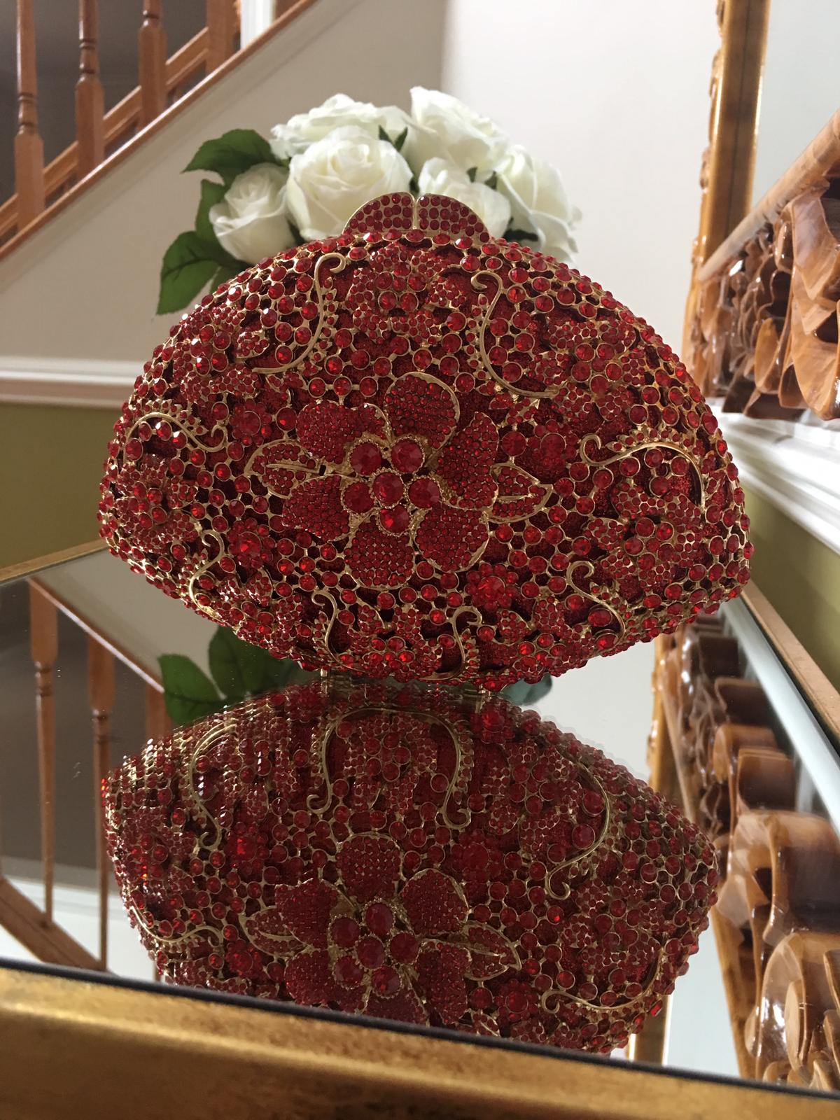 Glitter Rose flower purse
