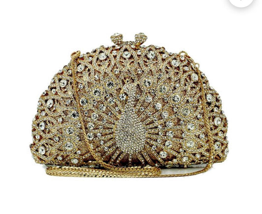 Peacock Clutch purse
