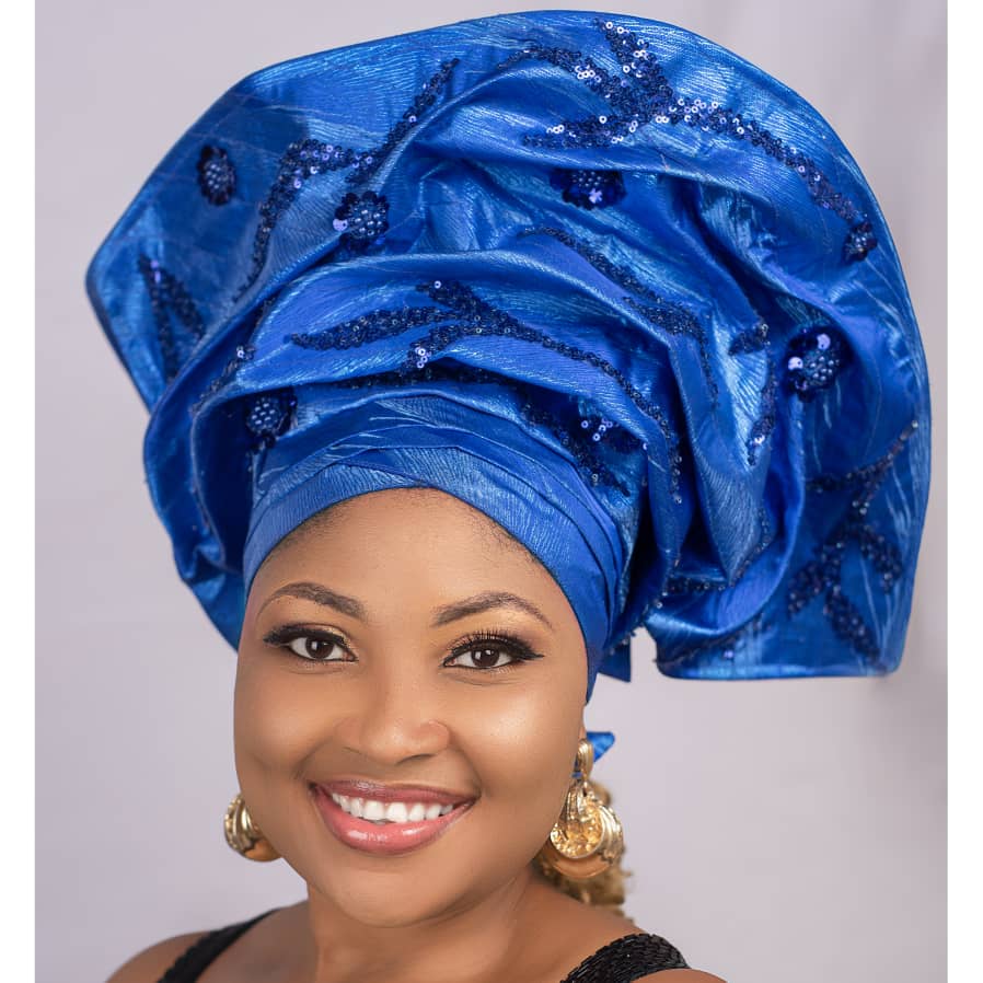 Madam Nkerchi Head- tie / Ready made Auto Gele / African Bridal Gele