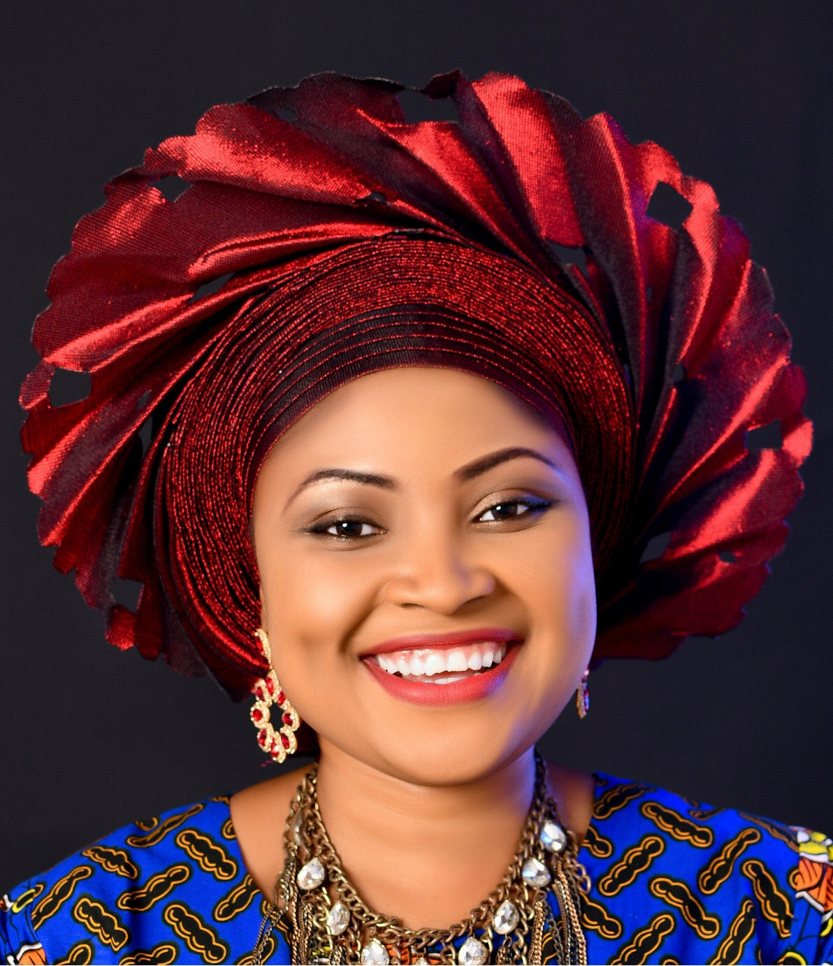 Sophie Coral Auto Gele