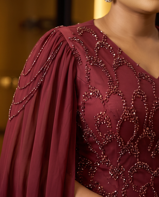 Vibrant Purple Sequins Dress