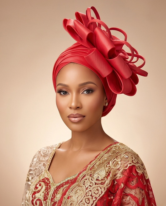 Ready Made Turban , African Lovely  Womens' Turban.