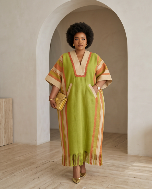 Aso Oke Ready To Wear Dress, African High Quality Aso Oke Outfit