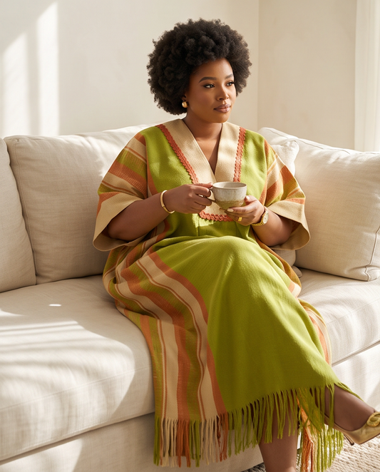 Aso Oke Ready To Wear Dress, African High Quality Aso Oke Outfit