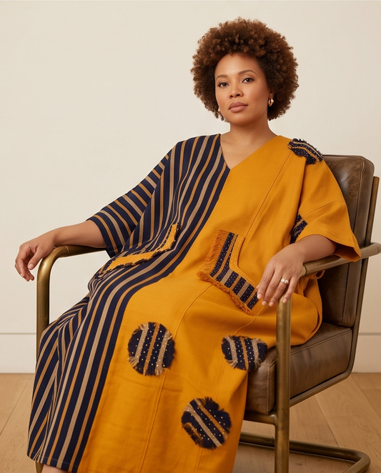 African Aso Oke Kaftan